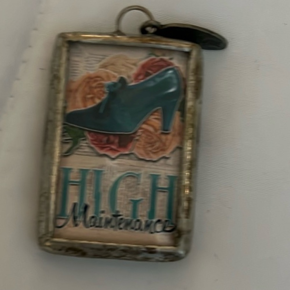 Jewel Kade necklace charm “high maintenance”